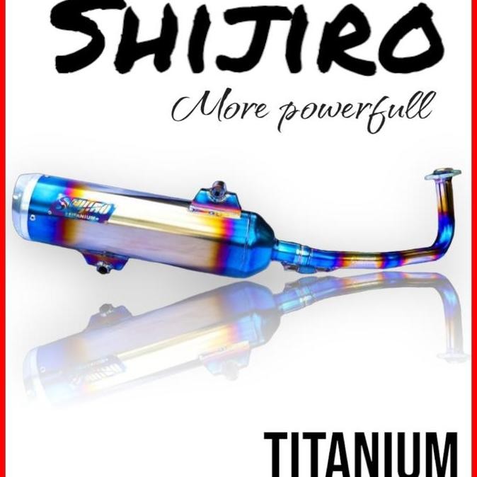 Knalpot Standar Racing Shijiro Titanium for Vario 160/PCX 160