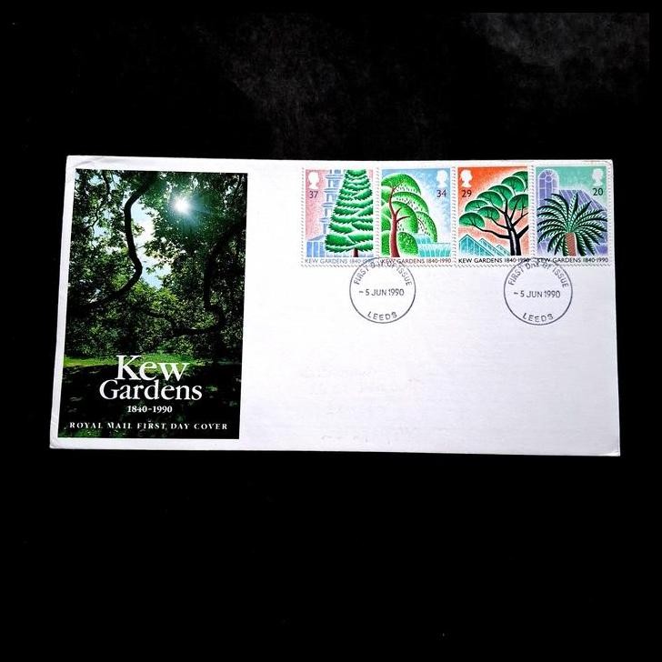 

DISKON PRANGKO TEMA TAMAN/KEBUN KEW GARDENS 1840-1990. FDC DARI INGGRIS/GREAT BRITAIN !