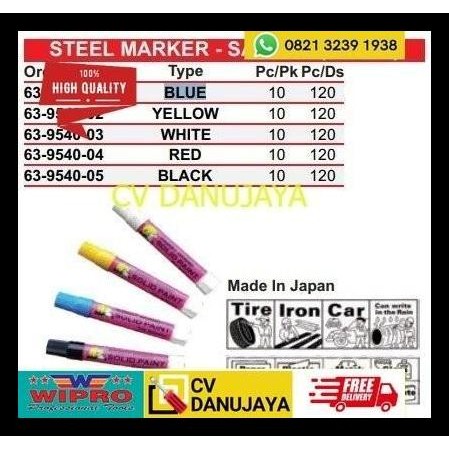 

GRATIS ONGKIR STEEL MARKER - SAKURA (JAPAN) YELLOW KUNING - WIPRO !!!