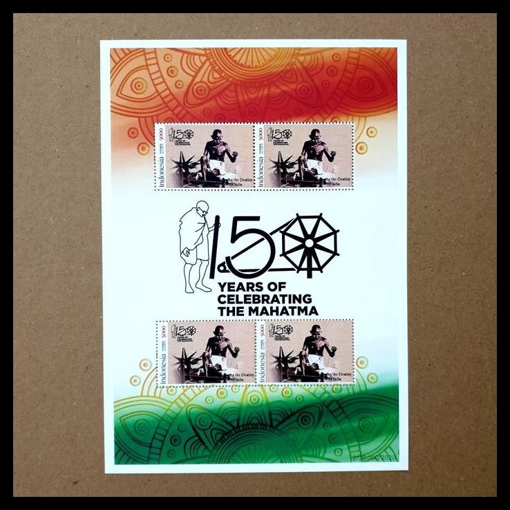 

BEST DEAL PRANGKO INDONESIA. 150 YEARS OF CELEBRATING THE MAHATMA (MAHATMA GANDHI 1869-2019) MINISHEET. PRANGKO PRISMA. !!!!!