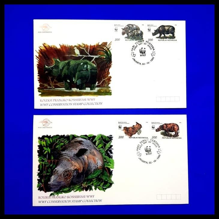 

GRATIS ONGKIR PRANGKO INDONESIA. SHP (SET 2) KONSERVASI WWF ~ BADAK JAWA & SUMATRA