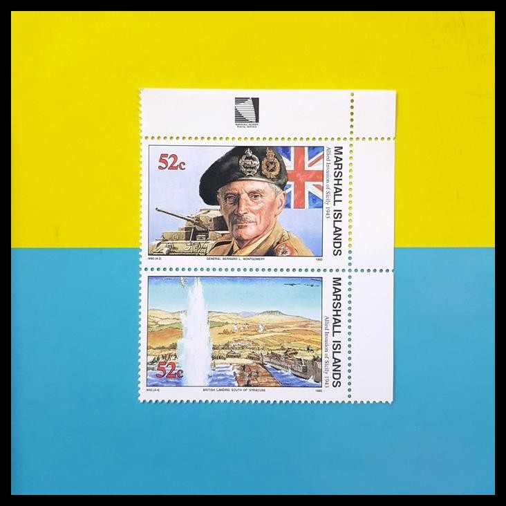 

GRATIS ONGKIR PERANGKO/PRANGKO PERANG DUNIA II. ALLIED INVASION OF SICILY 1943 !!!