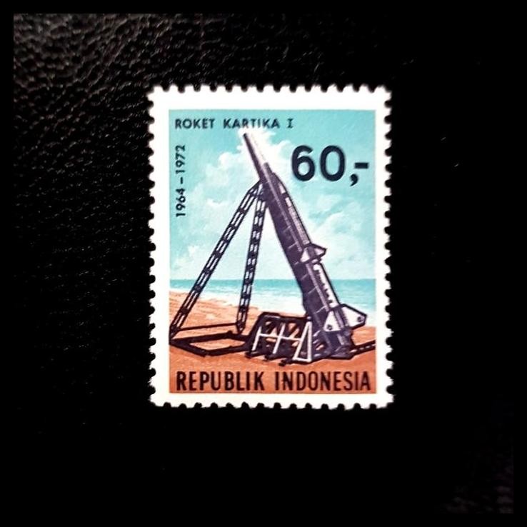 

BEST DEAL PRANGKO INDONESIA 1972. ROKET KARTIKA I ~ COSMOS. LUX !!