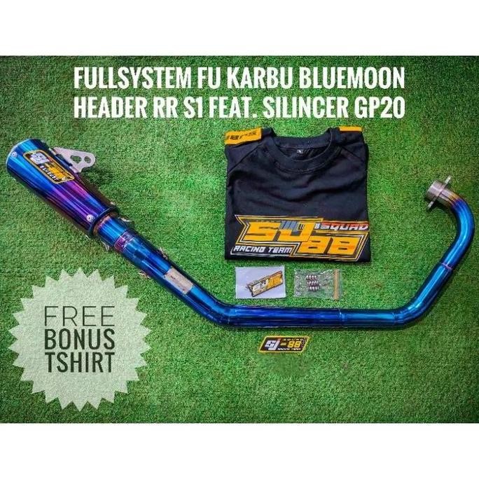 KNALPOT SJ88 FULLSYSTEM FU KARBU RR S1 BLUEMOON