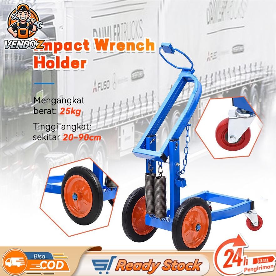 Impact Bracket Holder Pneumatic Wrench TrolleyDudukan Impact Tipe Air Pneumatic Impact Wrench Holder