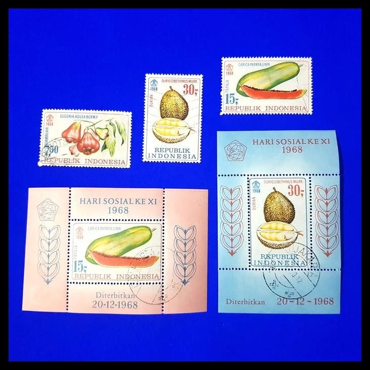 

TERMURAH PRANGKO/PERANGKO INDONESIA. BUAH-BUAHAN 1969. SET PRANGKO +SS. USED !!