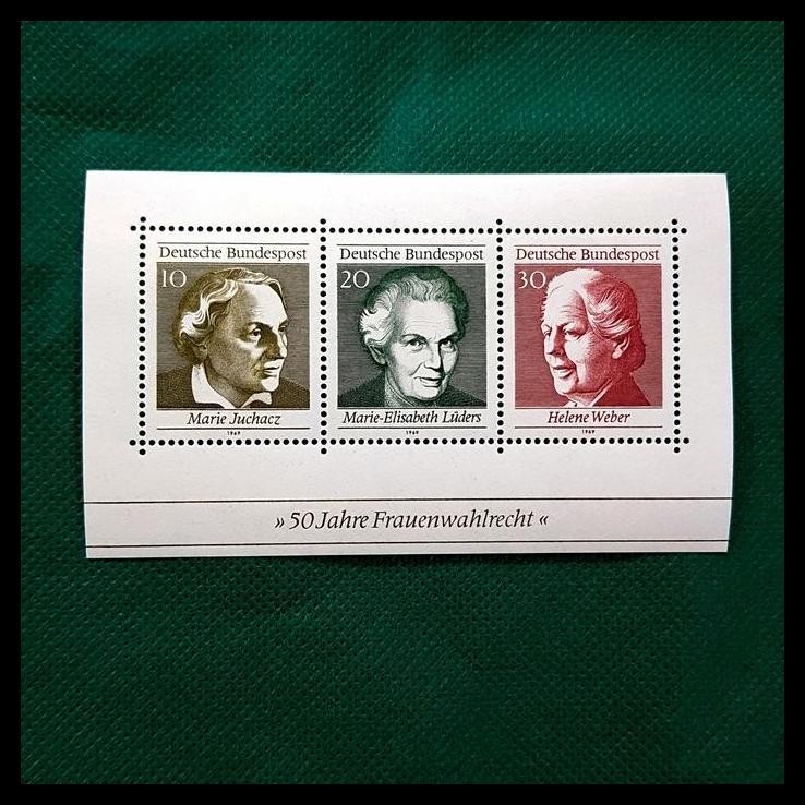 

TERBARU PRANGKO JERMAN. SS 50 JAHRE FRAUENWAHLRECHT ~ 50TH HAK PILIH WANITA !!!!!