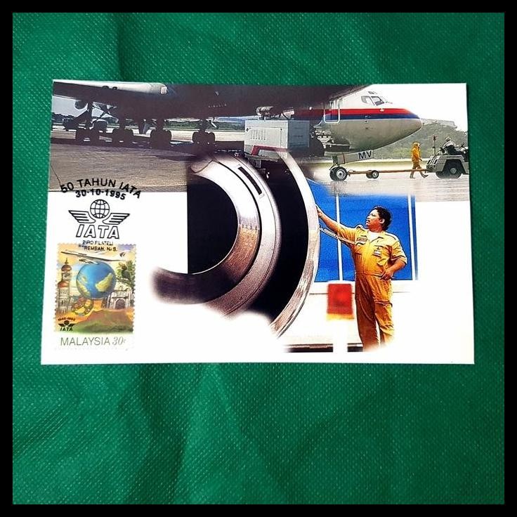 

TERMURAH PERANGKO/PRANGKO MALAYSIA. POSTCARD PESAWAT ~ 50TH IATA !!!!!!