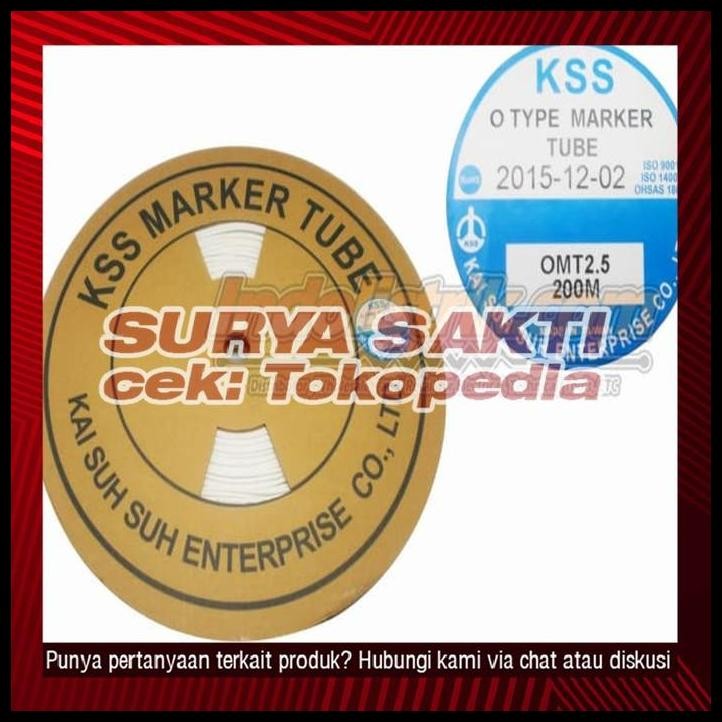 

HOT DEAL MARKER TUBE KSS OMT 2.5 200MTR/ROLL PUTIH !!!!!!