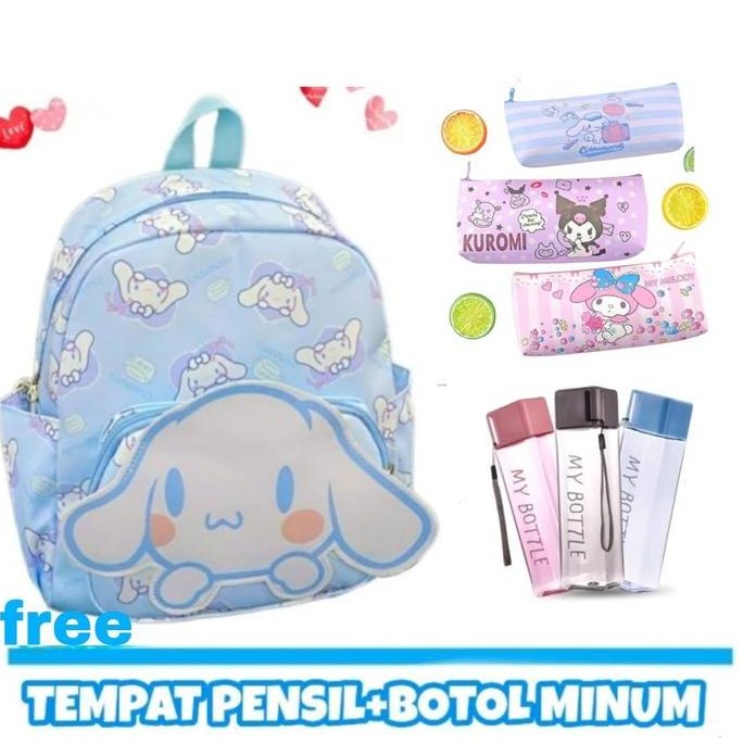

Spesial Tas Ransel Sekolah Anak Perempuan 3 In 1 Karakter Kartun Free Tempat Pensil+Botol Minum Mybottlee Tas Anak Paud Tk Sd Fashion