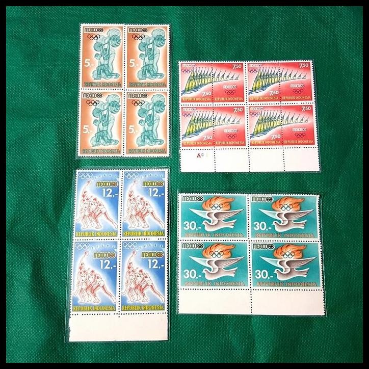 

DISKON PRANGKO INDONESIA. OLIMPIADE MEXICO 1968. B-4. KONDISI LUX. KAT. 200K !!