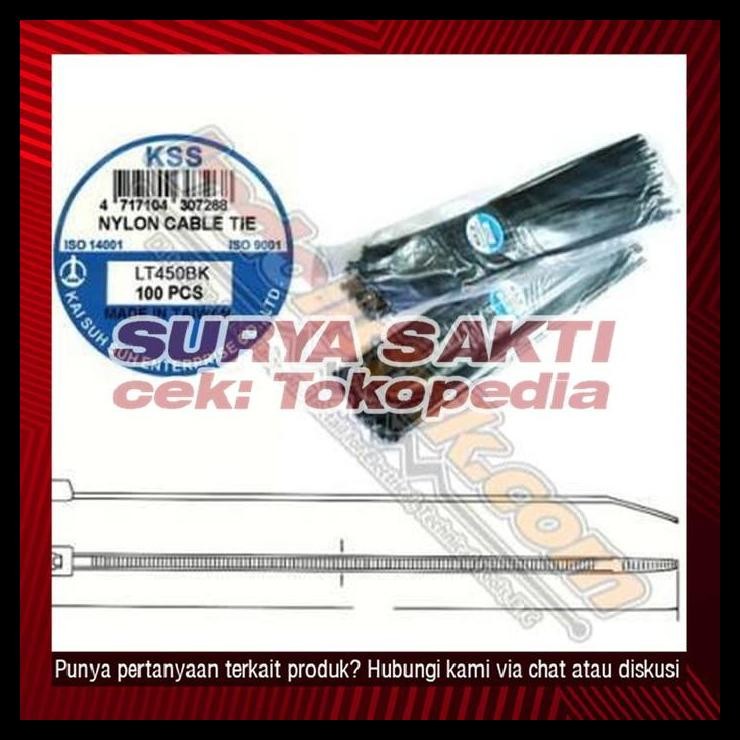 

DISKON KABEL TIES KSS LT450BK (450 X 8MM) HITAM !!