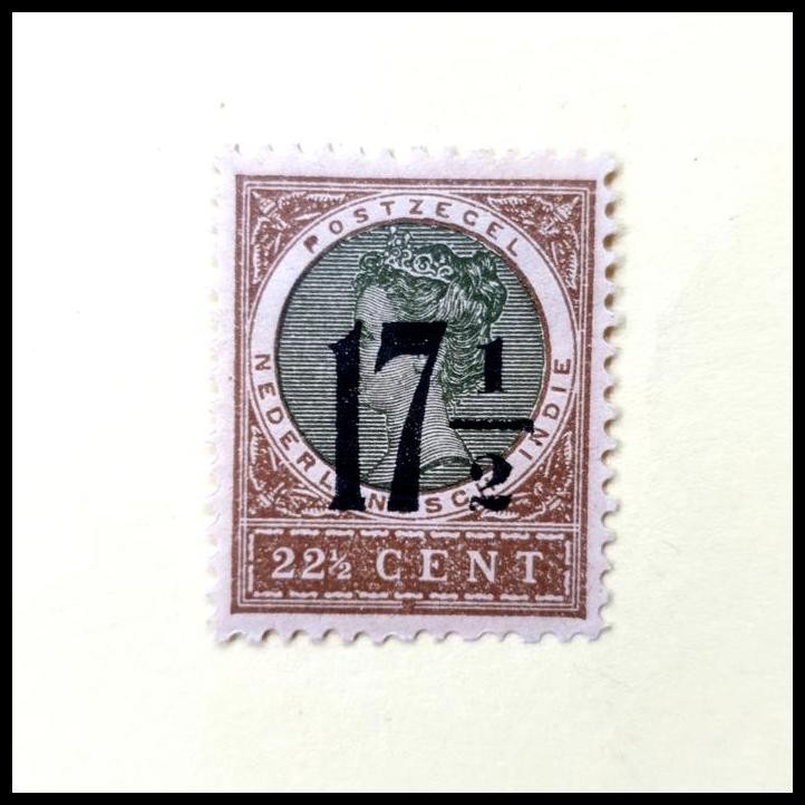 

TERBARU PRANGKO NED INDIE 1917. N-16 RATU WILHELMINA 22 CENT C.T. 17 CENT