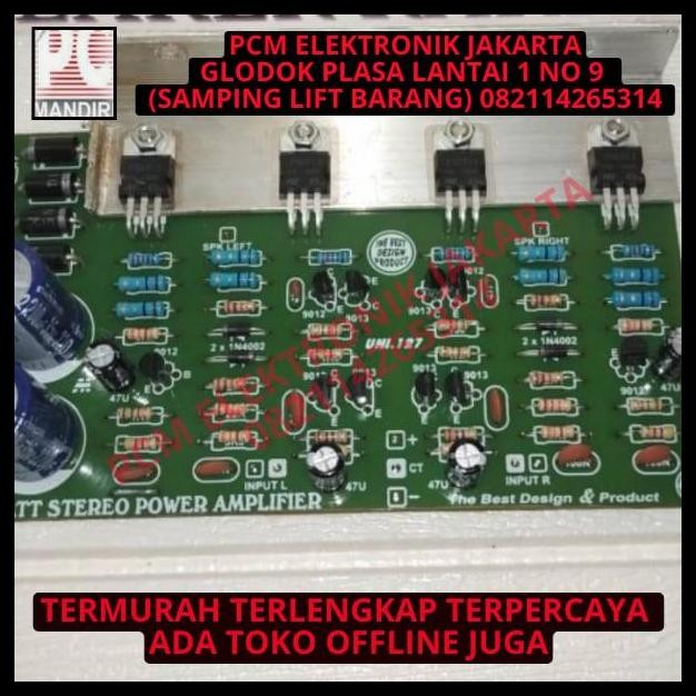 TERBARU KIT POWER AMPLIFIER SPEAKER STEREO UNI 127 PAKE D313 PLUS PSU 60W 