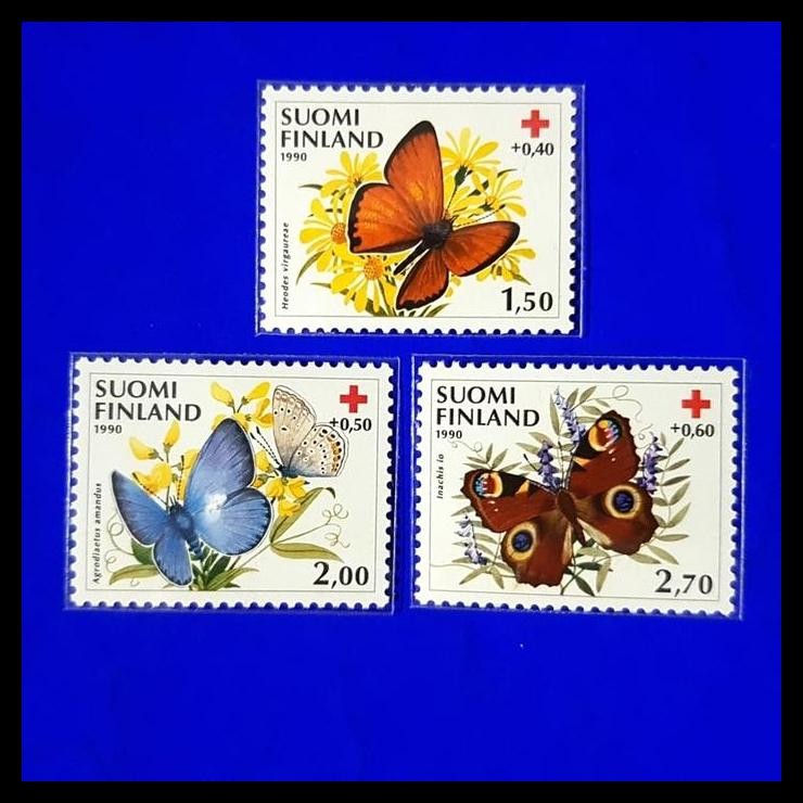

HOT DEAL PERANGKO/PRANGKO KUPU KUPU 1980. SET DARI FINLANDIA/SUOMI FINLAND !!!!!
