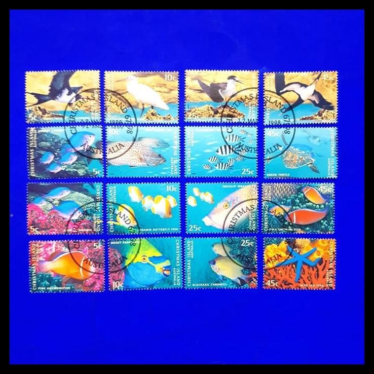 

HOT DEAL PERANGKO/PRANGKO CHRISTMAS ISLAND, AUSTRALIA. MARINE LIFE !!!