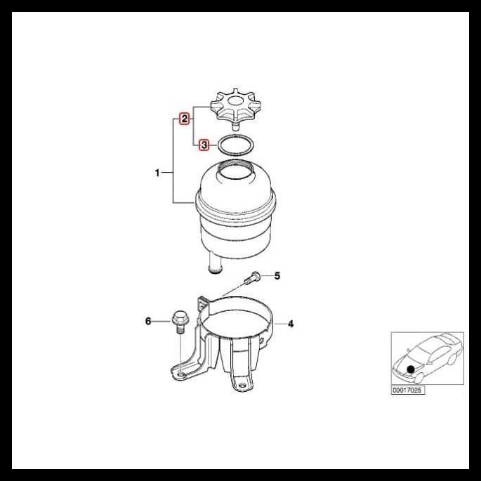 TERBARU ORIGINAL BMW E24 E63 E64 E84 X1 TUTUP OLI POWER STEERING 32416851332 