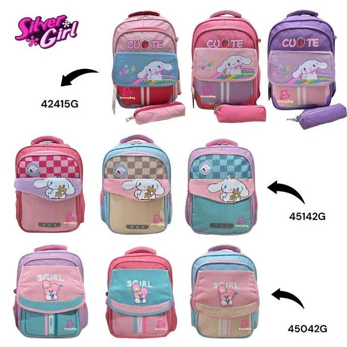 

Diskon Gracey Bag 421415G/45042G/45142G Tas Ransel Sekolah Anak Perempuan Silvergirl 16