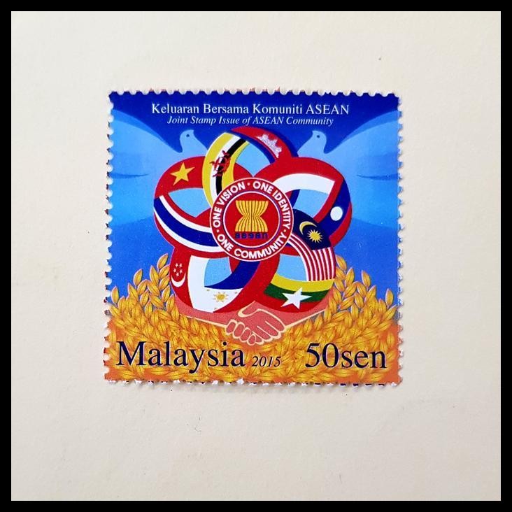 

HOT DEAL PRANGKO MALAYSIA. JOINT ISSUE OF ASEAN COMMUNITY COMMEMORATIVE STAMP !!!!!!