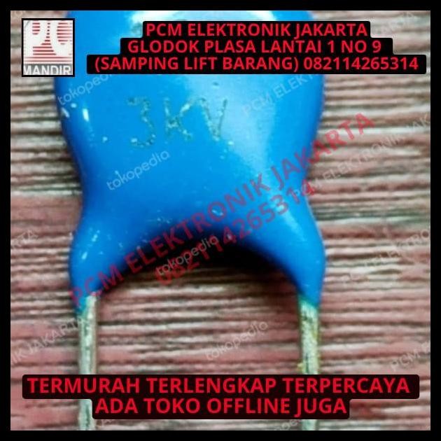 DISKON KAPASITOR CAPACITOR KERAMIK BIRU 120PF 121 121PF 2KV 2 KV 2000V 