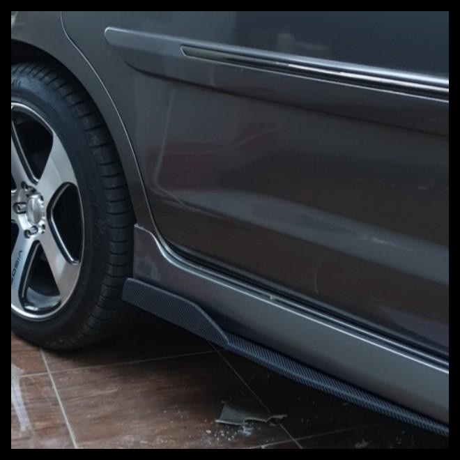 TERBARU WINGLET SAMPING VARIASI SAMPING BAWAH MOBIL VIOS GEN 3 HITAM GLOSY 
