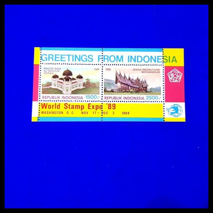 

TERMURAH PERANGKO/PRANGKO INDONESIA. SS 85 WASHINGTON WORLD STAMP EXPO '89 !!!!!