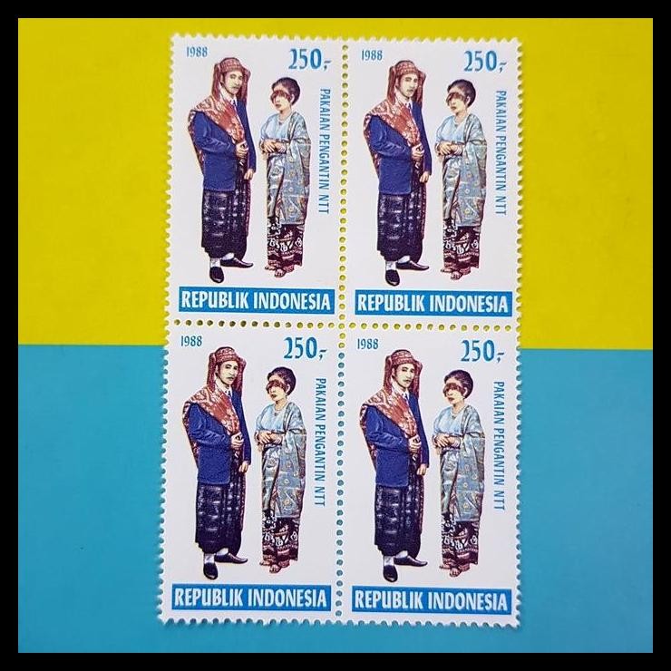 

TERBARU PRANGKO INDONESIA. PAKAIAN PENGANTIN DARI DAERAH NTT. BLOK-4. MNH