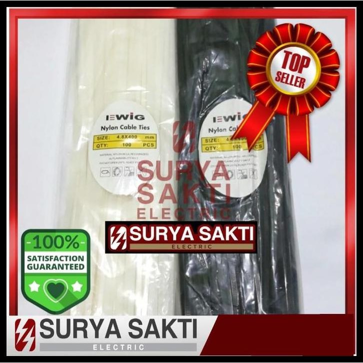 

TERMURAH KABEL TIES 4.8X40CM EWIG NYLON CABLE TIES