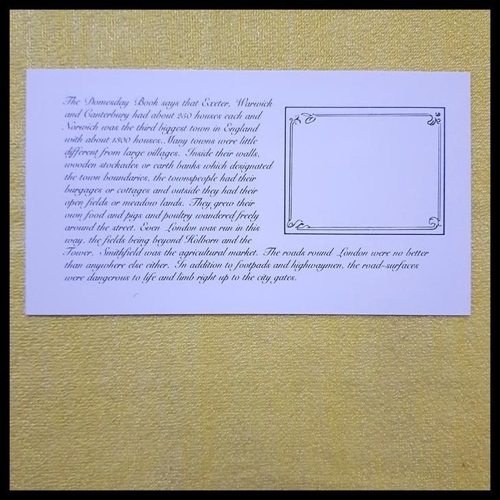 

TERBARU PRANGKO INGGRIS/GREAT BRITAIN. FDC 900TH ANNIV. OF THE DOMESDAY BOOK