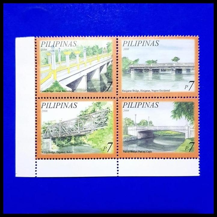 

HOT DEAL PRANGKO PHILIPINA 2008. JEMBATAN ~ COLONIAL BRIDGES. SET, B-4. MNH