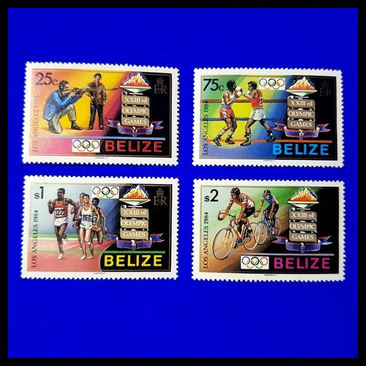 

TERBARU PERANGKO/PRANGKO OLYMPIC GAMES XXIII, LOS ANGELES 1984 DARI BELIZE SET !!