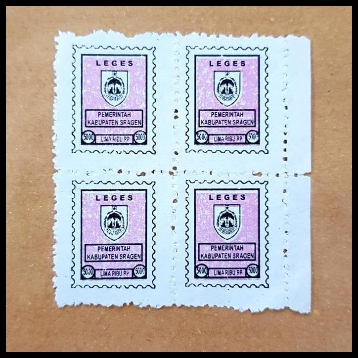 

TERMURAH PRANGKO INDONESIA. LEG*S (MET*ERA* TEMPEL DAERAH) SRAGEN RP 5000,- B-4 !!!