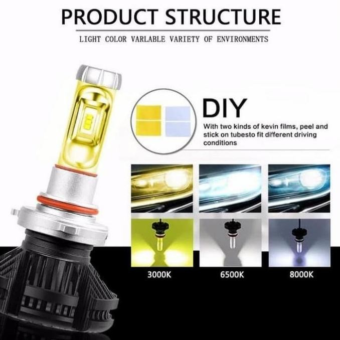 Lampu Depan Mobil Brv Led X3 H11 H4 Universal