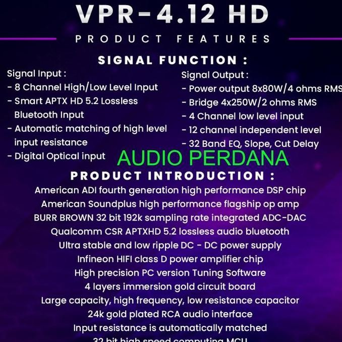 Processor Prosesor Venom Vpr 4.12 Hd Dsp 12Ch Resmi