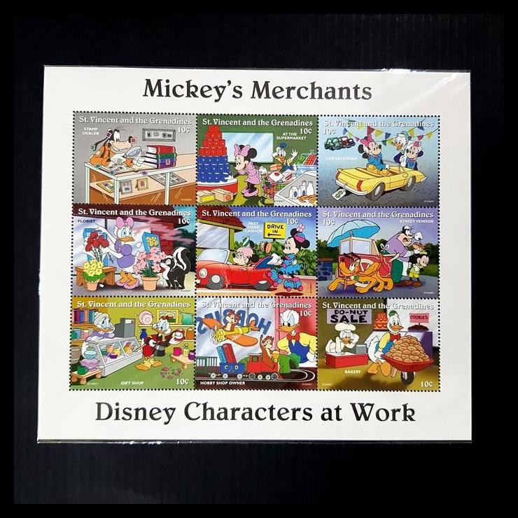 

GRATIS ONGKIR PRANGKO DISNEY. MICKEY'S MERCHANTS DISNEY CHARACTERS AT WORK !!!!!!