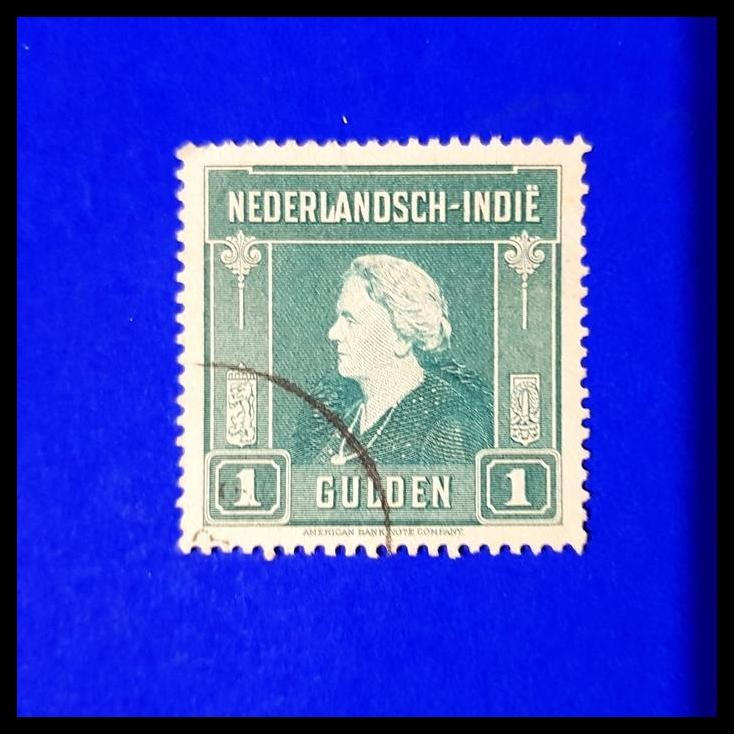 

BEST DEAL PRANGKO INDONESIA NED INDIE MASA NICA. 1945. RATU WILHELMINA 1 GULDEN !!!!!!