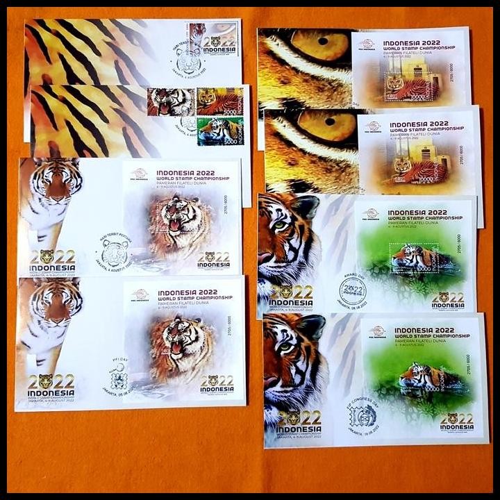 

TERBARU SAMPUL INDONESIA 2022 WORLD STAMP CHAMPIONSHIP 4-9 AGUSTUS 2022. SET !!!