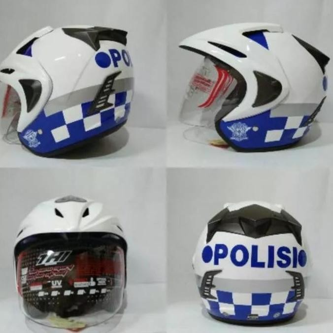 Helm Motor Polisi Lalu Lintas | Helm Motor Lantas | Helm Moto Putih
