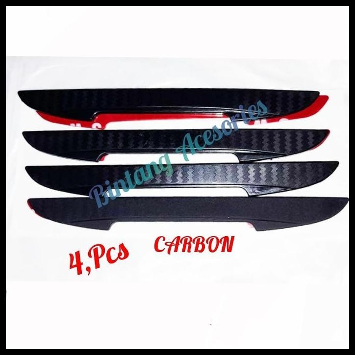 DISKON DOOR GUARD PELINDUNG PINTU MOBIL AVEO CHEVROLET CARBON POLOS 