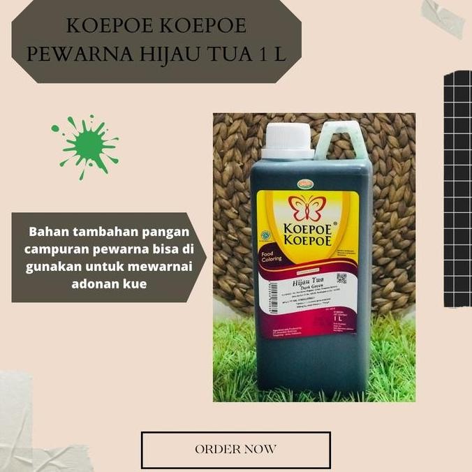 

Buruan serbu] KOEPOE KOEPOE PEWARNA HIJAU TUA 1 LITER