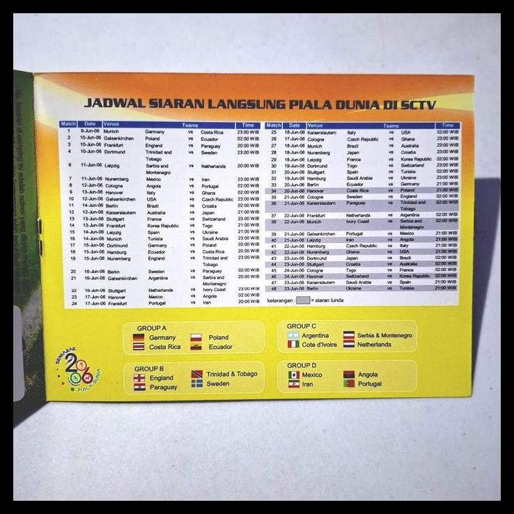 

DISKON PRANGKO INDONESIA 6.5.2006. PIALA DUNIA JERMAN. BOOKLET (BUKU PRANGKO) HARGA KATALOG 100K !!!!!!