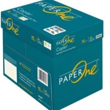 

PROMO! [Grab/Gojek] Kertas Fotocopy Print HVS A4 75 / 80 gr PaperOne Box Dus