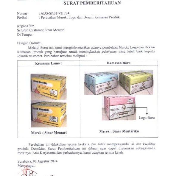 

TERBARU! Continuous form Sinar mentari 9,5 x 11: 2 rangkap 2