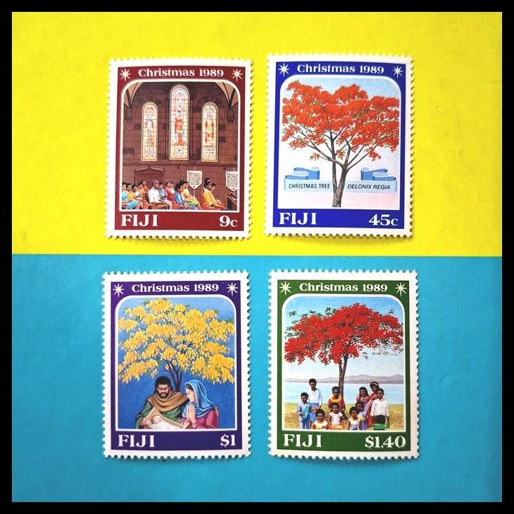 

GRATIS ONGKIR PRANGKO TEMA CHRISTMAS/NATAL 1989 DARI FIJI (4V) MNH