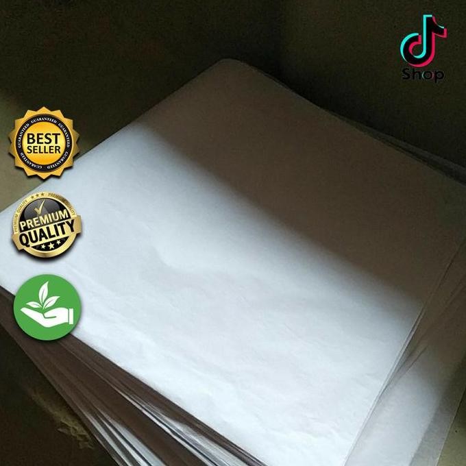 

Buruan beli] KERTAS SEMI MINYAK UNTUK LAYANGAN 19 GSM / KUALITAS SUPER ISI 100 LEMBAR UKURAN 40X40 / WARNA PUTIH