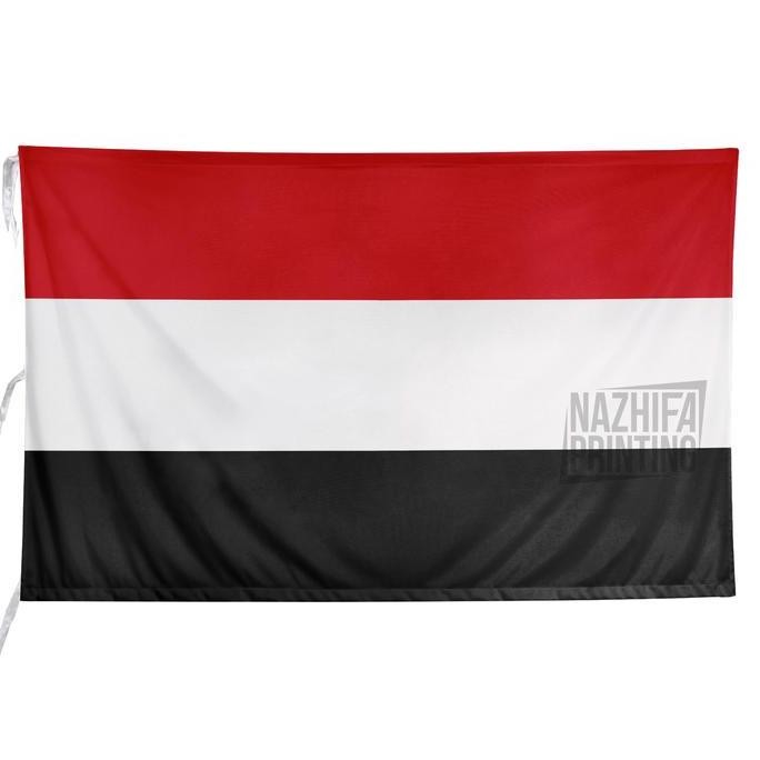 &<&<&<&] Nazhifa Printing - Bendera Yaman Yemen Yemenite, Flag, Bendera Negara Dunia, Ukuran Kecil B