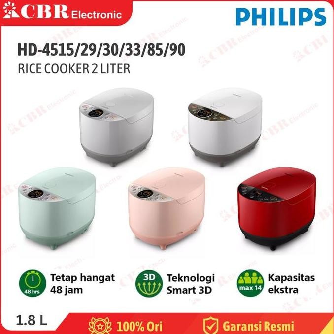 Rice Cooker Philips 1.8 Liter Hd-4515/29/30/33/85/90 ( Hd4515 )