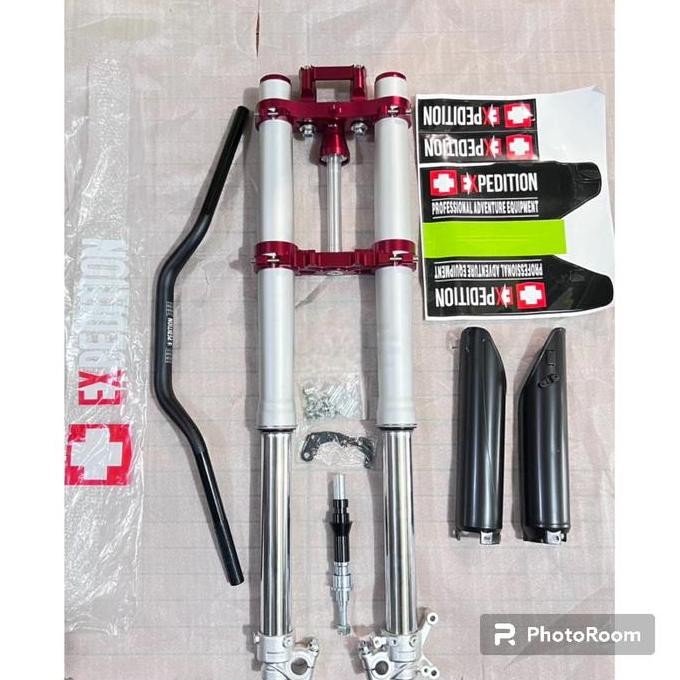 UPSIDEDOWN USD UPSIDE DOWN SHOCK DEPAN KLX CROSS EXPEDITION REAL JUMP