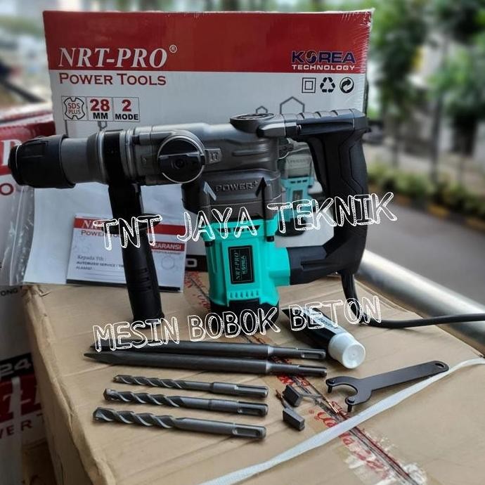 Nrt Pro Hr 28 Hd Mesin Bor Beton Bobok / Rotary Hammer Drill Nrt-Pro