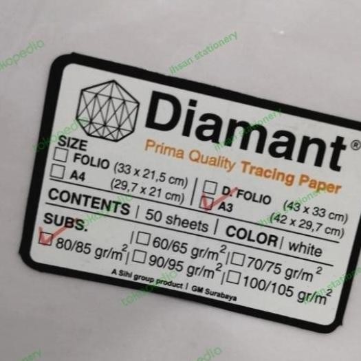 

Kertas Kalkir Diamant A3